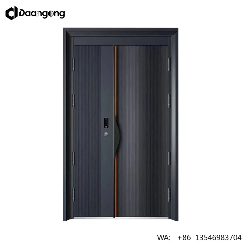 Smart Door with Integrated Video Doorbell and Two Way Audio for Home Security and Package Theft Prevention