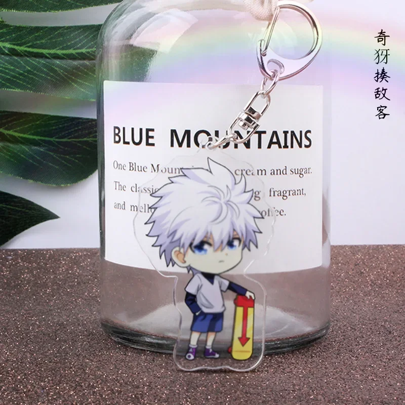 Anime HUNTER×HUNTER GON·FREECSS Killua Zoldyck Kurapika Hisoka Meruem Kite Keychain Accessories Cosplay Cartoon Badge