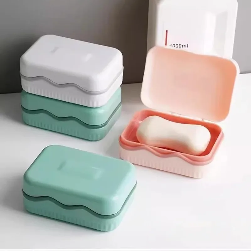

Creative Flip Soap Nordic Minimalist Plastic Drain Home Hotel Soap Box Bathroom Soap Easy To Use for Draining Water