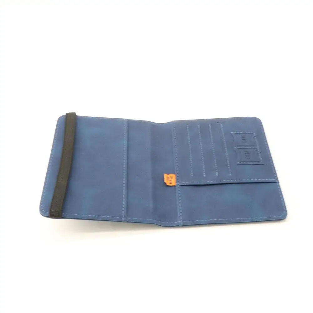 RFID Blocking ID Bank Card Coin Purse Storage Bag Organizer Case Passport Book Wallet Case Passport Cover Passport Holder view 5
