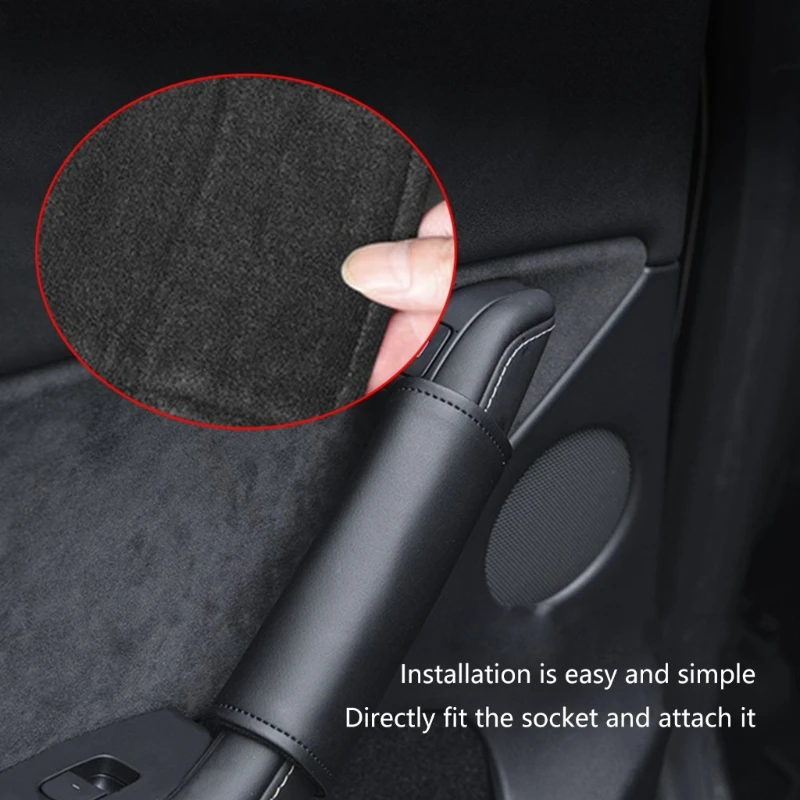 

Car Interior Door Handle Cover Leather Armrest Handle Protectors For Drop shipping