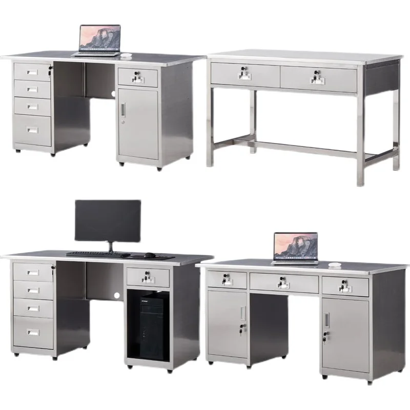 Desk office modern stainless steel Cleanroom workbench with drawers Laboratory medical workstations