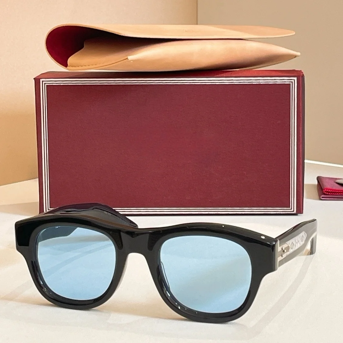 

JMM CAAN Sunglass Woman Thick Acetate Popular Top Quality Brand oculos sol masculino Hand Made UV400 Men's Sunglasses 2025