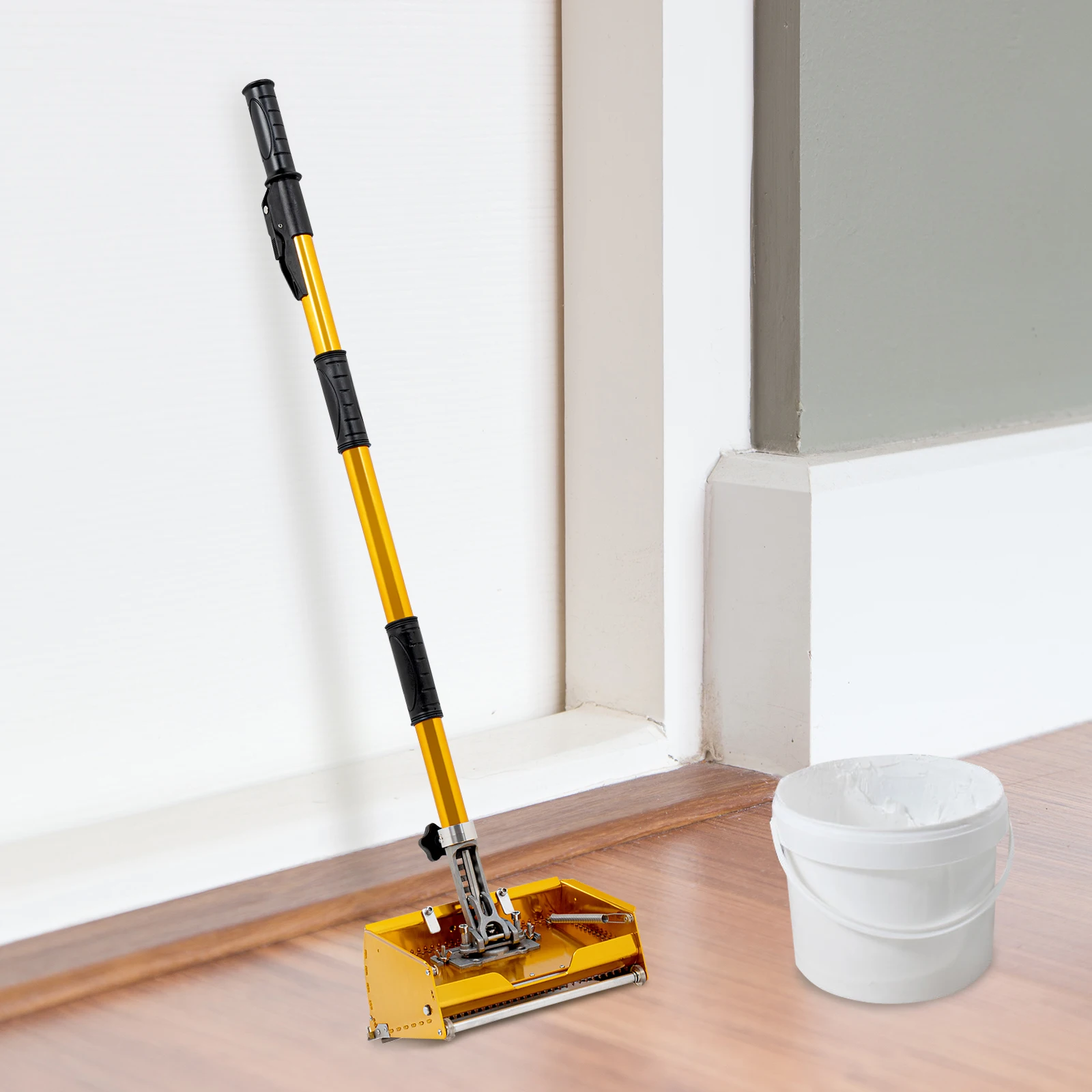 

Плоская коробка для отделки гипсокартона, 10-дюймовый набор для обклеивания и отделки гипсокартона, с выдвижной ручкой для профессиональных работников шпаклевочных работ