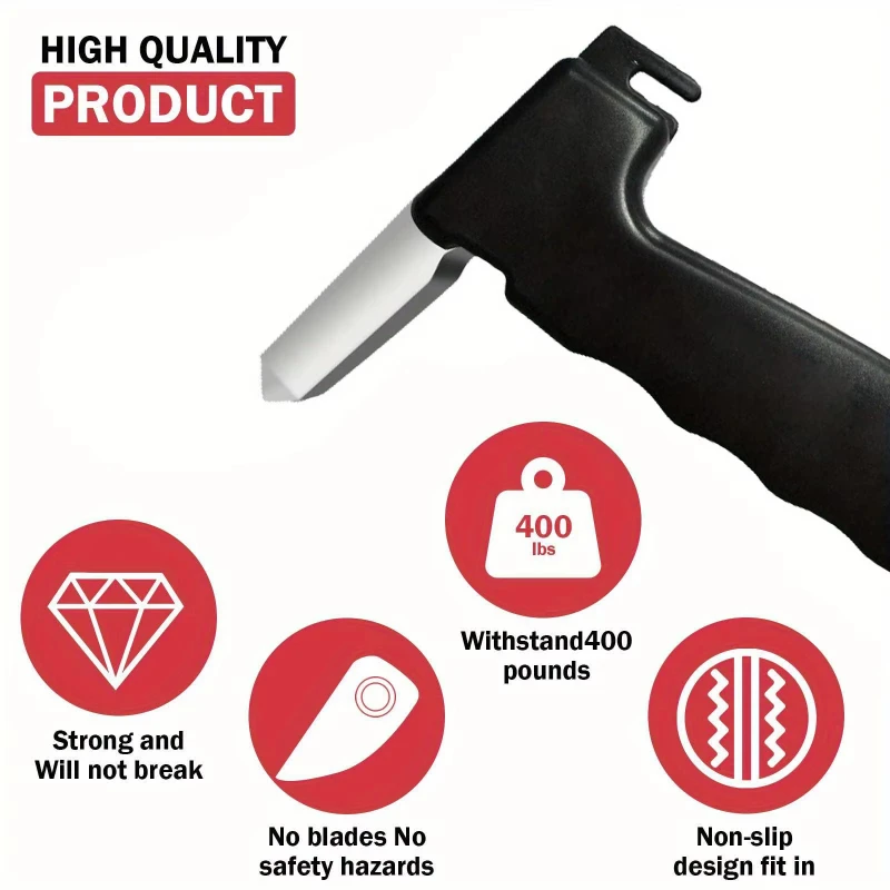 مطرقة أمان متعددة الوظائف لدراجات السيارات ودرابزين السيارة، ودرابزين السيارة المحمولة ثلاثة في واحد