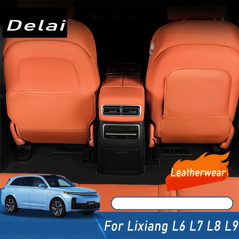 

For LiXiang L7 L8 L9 2023 2024 Car rear seat anti kick pad seat backrest dustproof pad Car modification Accessories