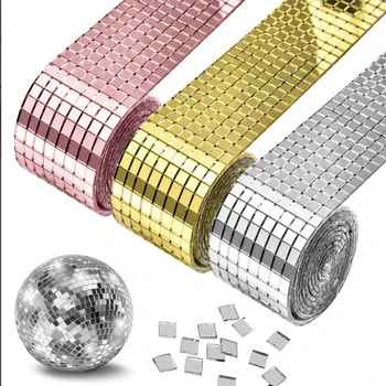 Zelfklevende echte ambachtelijke mini vierkante spiegels mozaïektegels stickers voor badkamer DIY handgemaakte ambachtelijke huisdecoratie maken