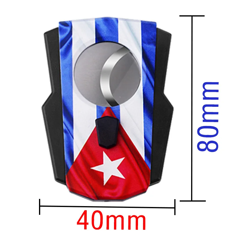 Cigar Set with Cuban Flag, Stainless Steel Cigar Cutter, Gold-Plated Cigar Ashtray, Cigar Accessories, Premium Gift view 6