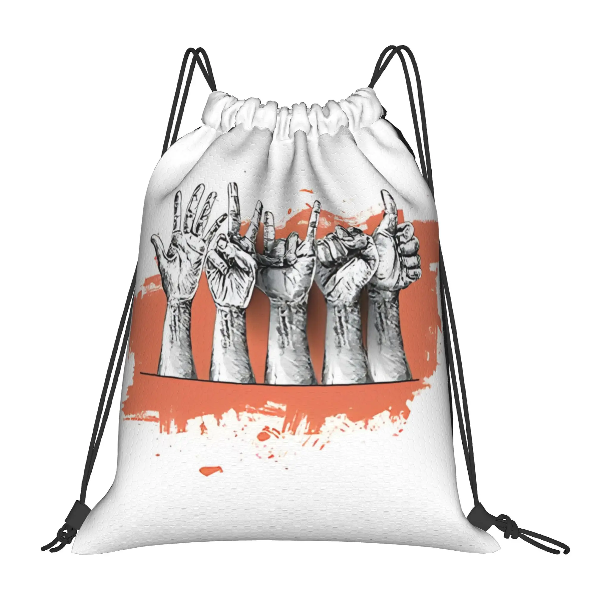 Happy International Youth Day Portable Hiking Drawstring Bags Riding gym Backpack gift Storage Sack Lightweight Backpacks