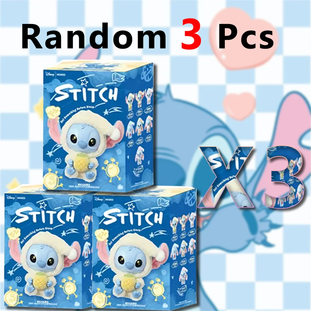Disney Cartoon Stitch Ange Dolls Anime Blind Box Toys Lilo & Stitch Eat Something Before Sleep Series Toy Children Birthday Gift view 5