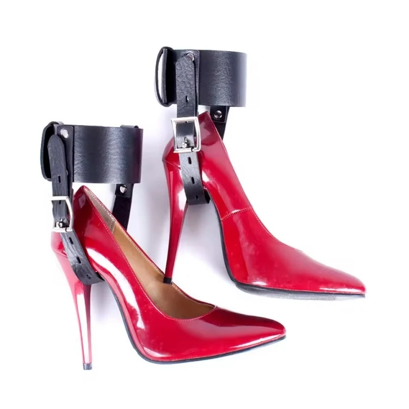 High-Heeled Shoes Restraints Kit Couples Positioning Shoes Accessories of 1 Pair High Heels Locking Belt
