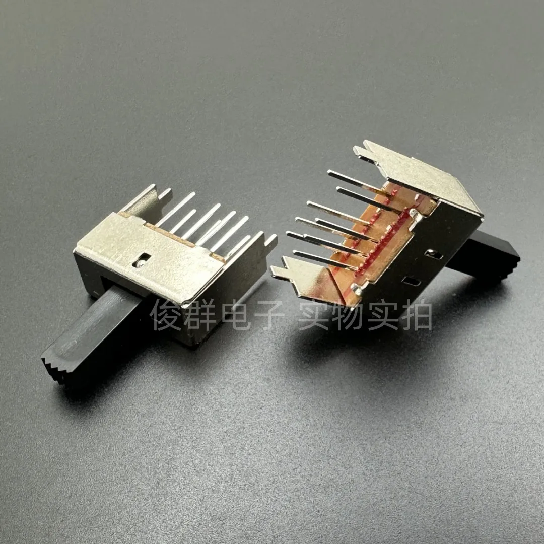 10pcs/high quality SS23E03G15 toggle slide switch 8 feet 3 gear buckle in-line vertical 2 fixed