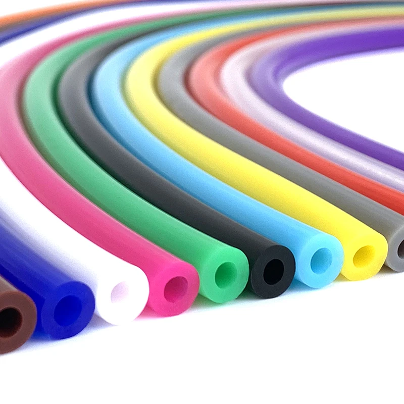 

2 Meter OD 10xID 6mm Food Grade Non-toxic Silicone Hose Silicone Drink Tube Colorful Rubber Tubing Water Connector Plumbing
