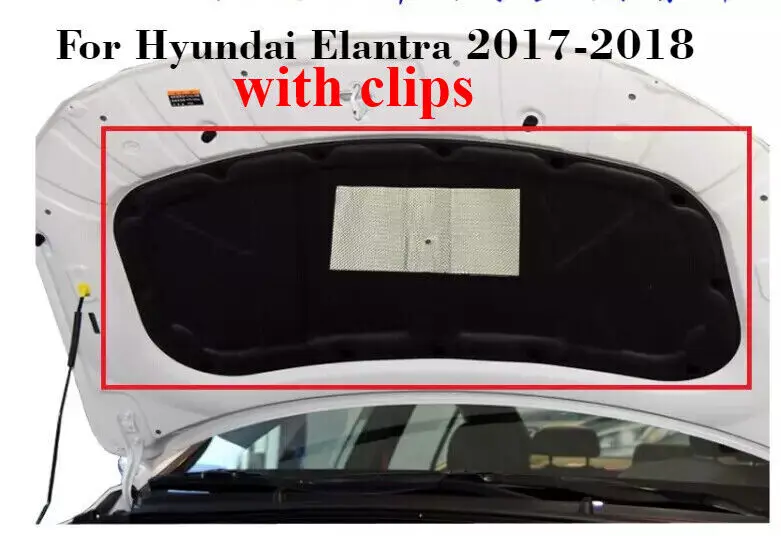 

1 шт. передняя звукоизоляционная накладка двигателя для Hyundai Elantra 2017-2018