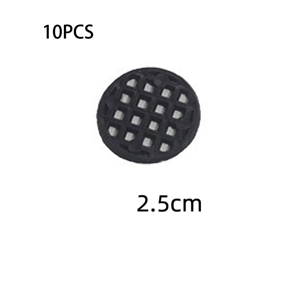 10pcs Black Plastic Round Bottom Grid Mesh Pad For Flower Pot Hole Drainage Soil Retention Guard Indoor Outdoor Bonsai Plant Car