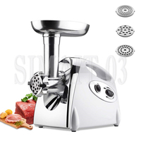 2800W Heavy Duty Electric Meat Grinder, Industrial Food Processor with Sausage Stuffer & Chopper Function