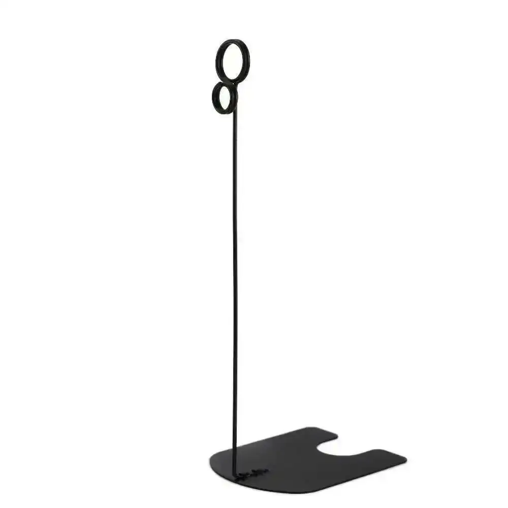 Height 5/10/15cm Gold Silvery Black Food Store Pop Metal Desk Sign Clip Price Tag Name Card Clip Label Holder Stand Clamp view 3