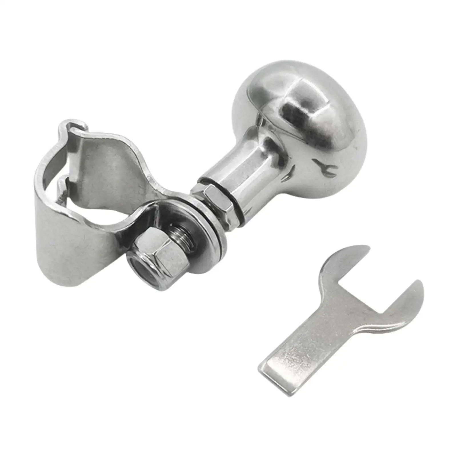 مقبض عجلة قيادة القارب، مقبض مساعد من الفولاذ المقاوم للصدأ، مقبض المناورة، ملحق مقبض الطاقة لقيادة RV #2