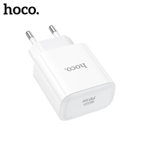 HOCO PD30W EU Plug Fast Charging Phone Charger For iPhone 15 Pro Max USB C Port QC3.0 PD Wall Travel Adapter For Samsung S22 S23