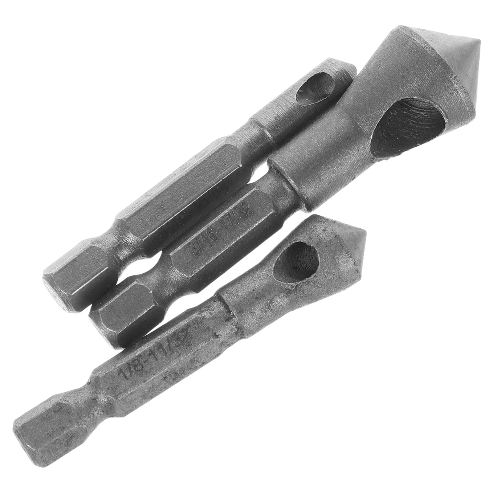

3 pcs Cobalt Steel Countersink Chamfer Tool Bit Deburring For Plastic Aluminum Copper Stainless Steel Pvc Insulation Board Drill