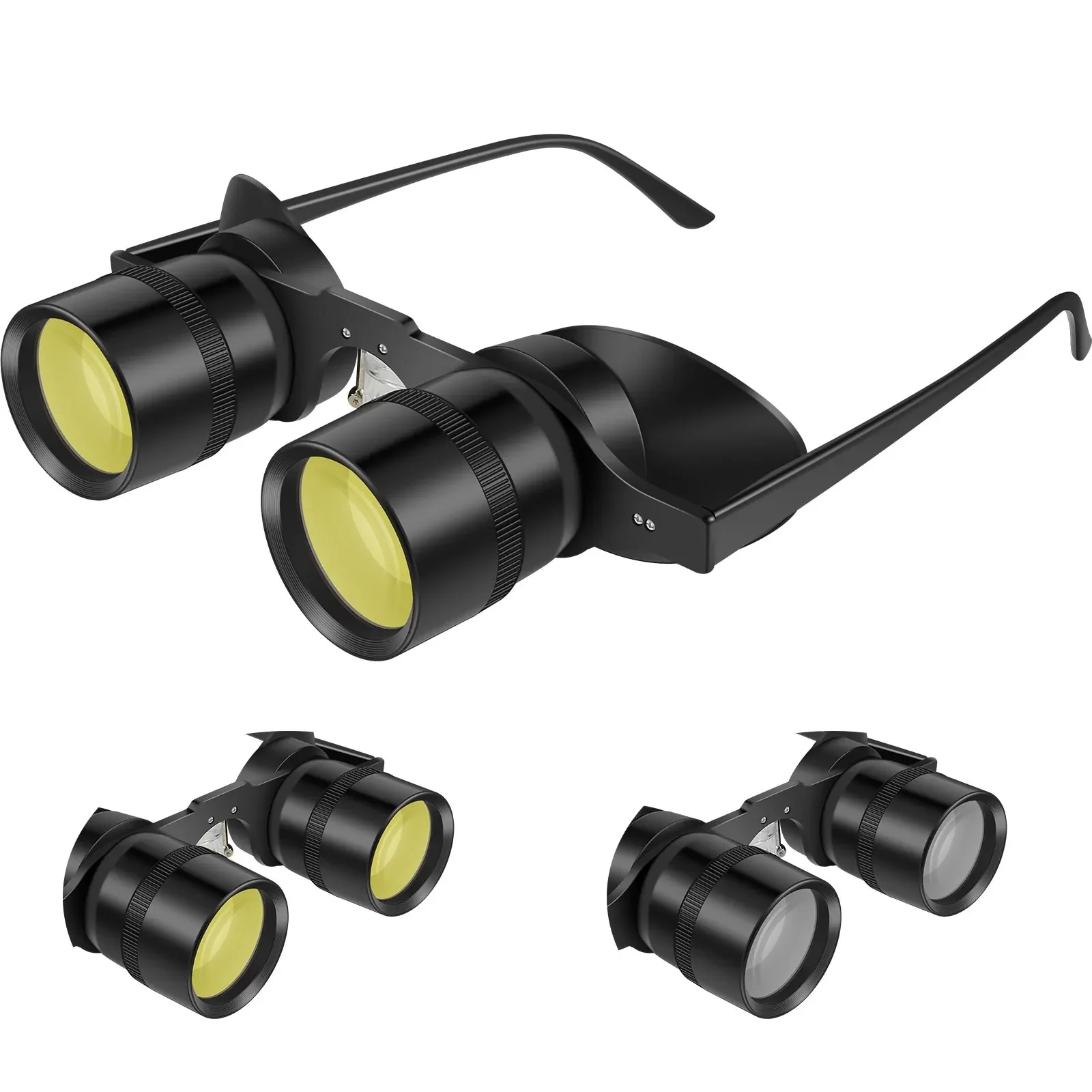 

Fishing Binoculars with 2 Lenses Portable Light Binoculars Hands-Free Binoculars Telescope 10X High Definition Opera Glasses