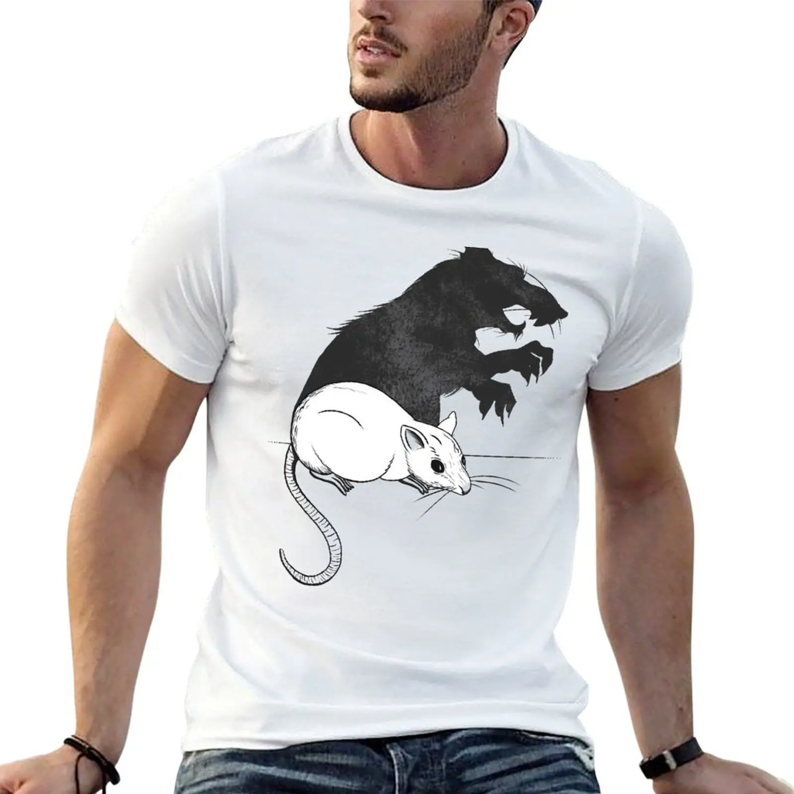 

The Strange Case of Dr. Mouse and Mr. Rat T-Shirt man t shirt cotton high quality g man t shirts for men T-Shirt
