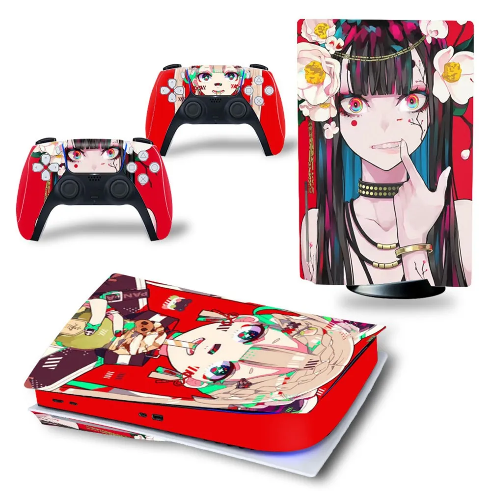 

Full Set Skins for Ps5 Control Compatible with Console Controller Ps5 Skins Disc Version, Vinyl Ps5 Stickers Disc Edition