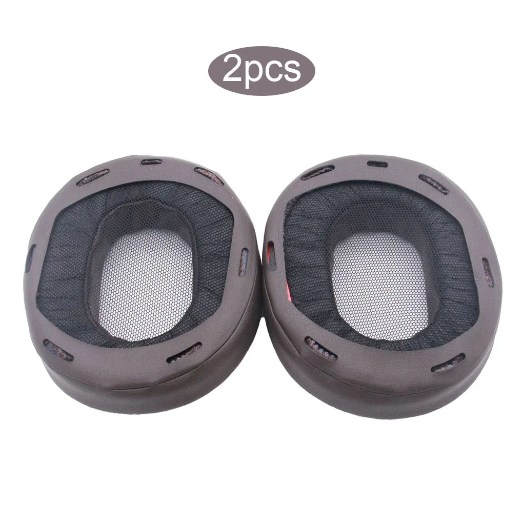 Almofadas para fones de ouvido, substituição montada na cabeça para MDR-1A marrom