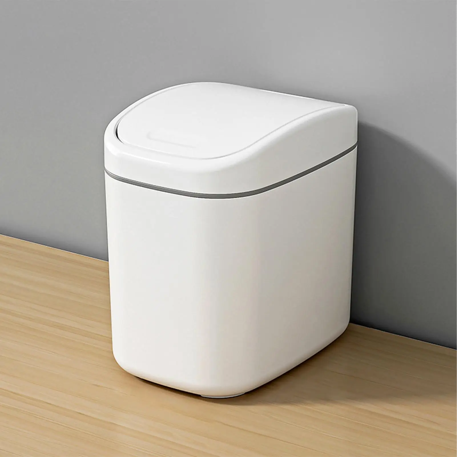 Desktop Trash Bin with Lid Multi-Functional Table Wastebasket Garbage Can Dustbin Wastebasket Trash Can Dispenser for Bathroom
