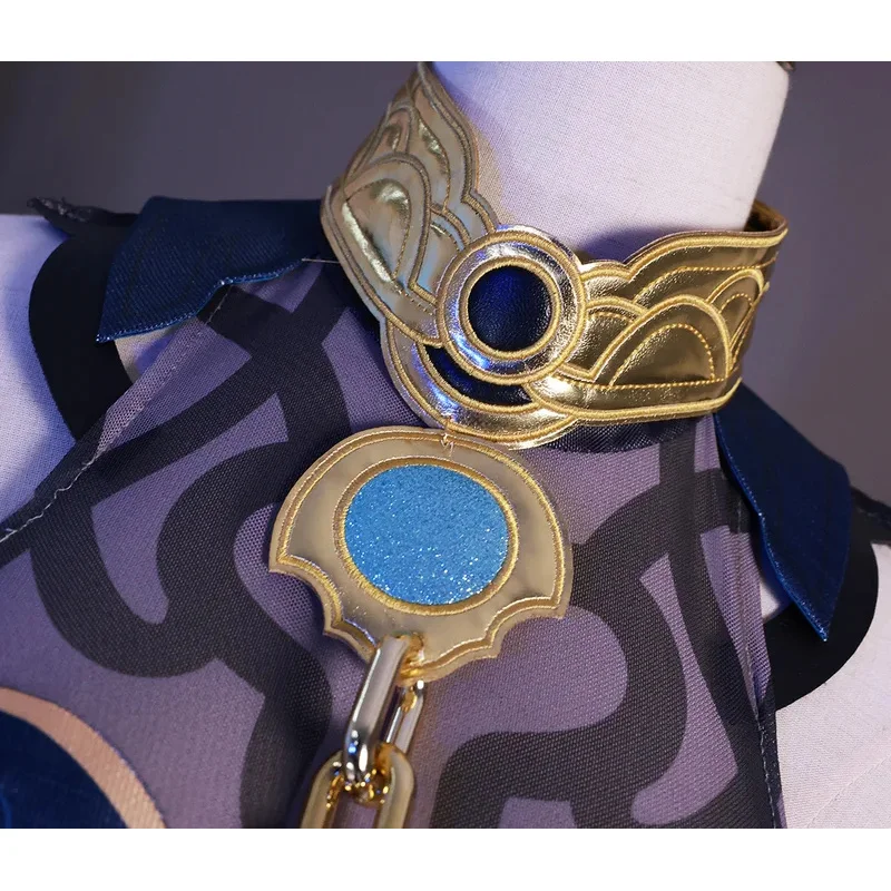 Az15Honkai 스타 레일 의상 풀 세트 Hanya 드레스 유니폼 복장 Han Ya 코스프레 가발 신발 판사 Ten-Lord