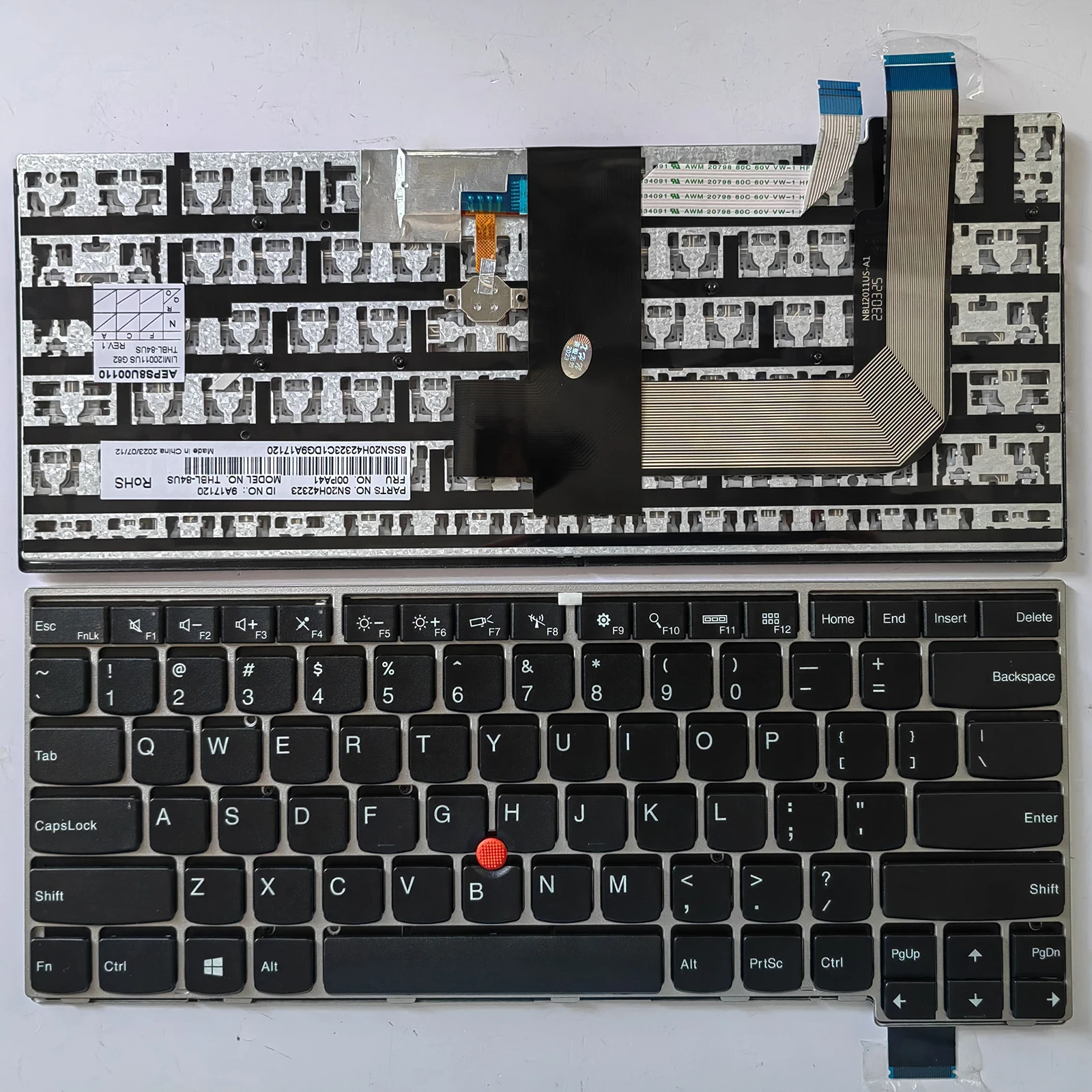 US Laptop Keyboard for Lenovo Thinkpad Thinkpad 13 2nd (20J1-20J2