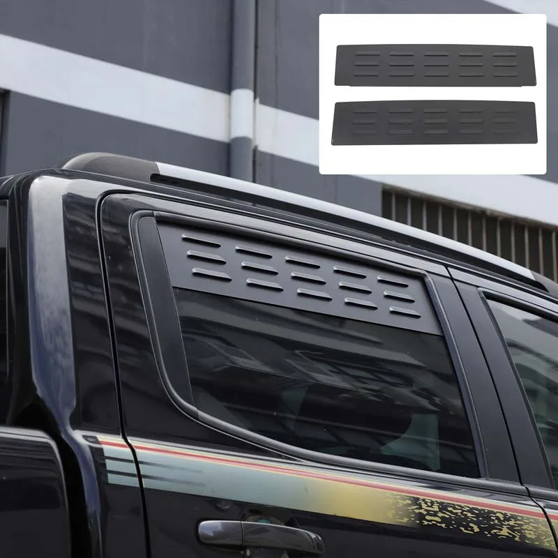 

Для Ford Ranger 2015-2022 задние ставни для вентиляции, автомобильное заднее вентиляционное отверстие, аксессуары для выхлопных отверстий, алюминиевый сплав, черный