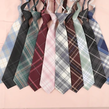 Corbata delgada 40GC para hombres y mujeres, corbatas perezosas JK, corbata de uniforme escolar de graduación para boda, corbata de Cosplay para niños y estudiantes