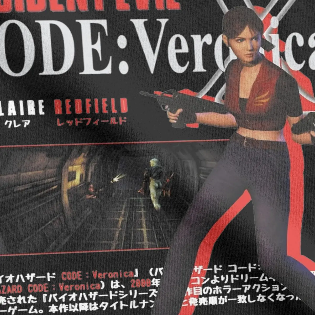 Men's T-Shirts Residents Evils Code Veronica X Creative 100% Cotton Tees Short Sleeve T Shirt Crewneck Clothing 6XL