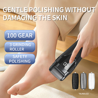 2025 New Electric Foot Grinder Electric Foot Callus Remover Exfoliating Foot Skin Repair Machine 100 Speed Endless Speed Light