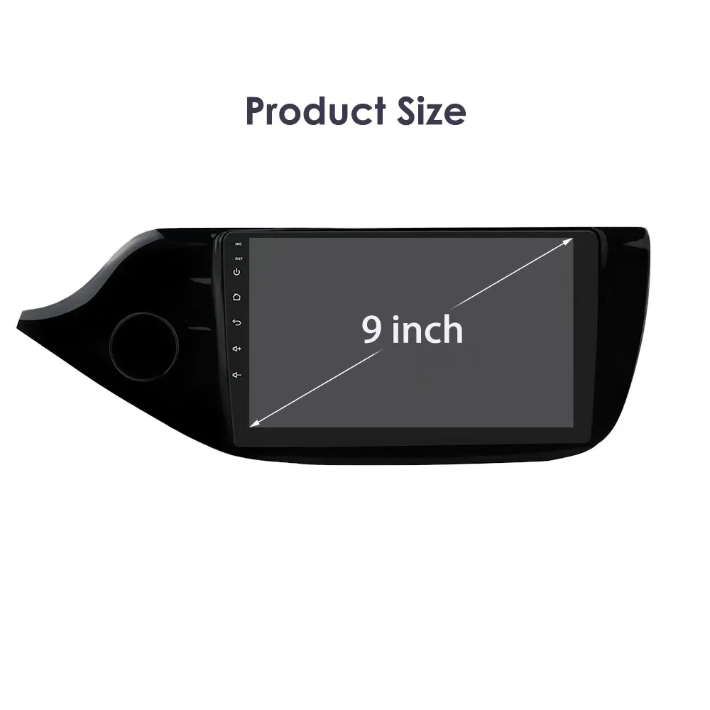 9'' Radio samochodowe dla KIA CEED 2012-2016 Android Carplay Bezprzewodowy BT WIFI Multimedialny odtwarzacz wideo Nawigacja GPS Stereo Head Unit