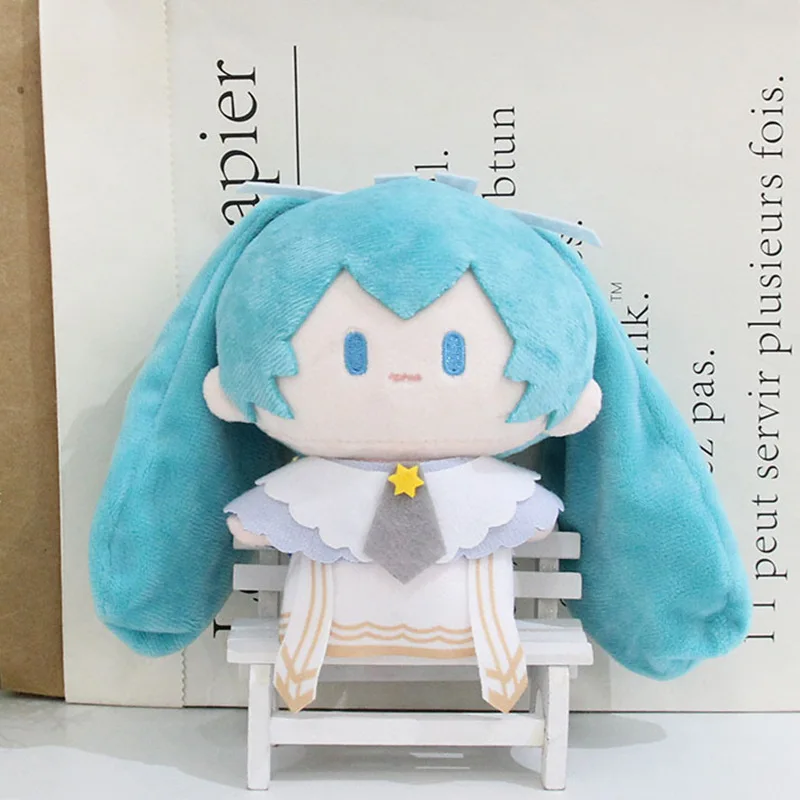 

Hatsune Miku Keychain Anime Hatsune Miku Doll Plush Pendant Cute Child Toy Cartoon Girl Bag Pendant Kawaii Mini Doll Keychain