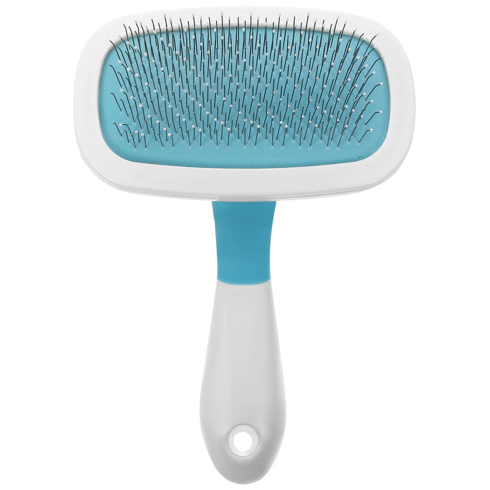 

Massage Needle Comb Hair Brush Removal Stainless Steel Blue Dogs Grooming Cats Ergonomic Handle Comfortable High Quality Safe