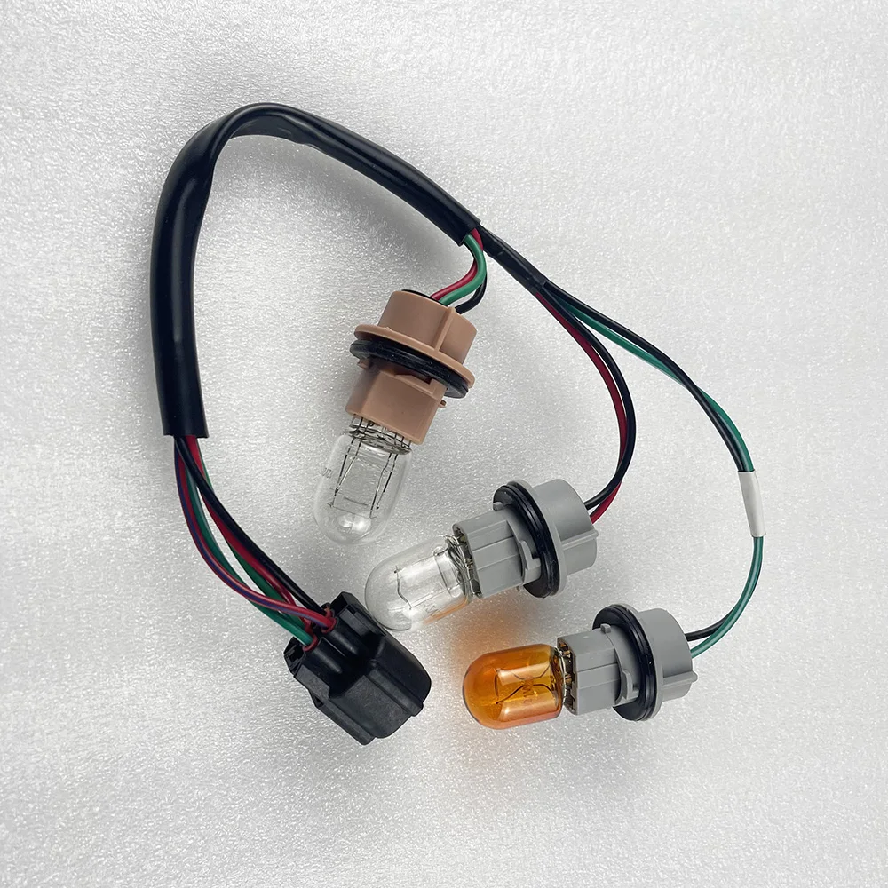 New Rear Brake Tail Light Reversing Lamp Wiring Harness Plug Lines Bulb For Mitsubishi Pajero V93 V97