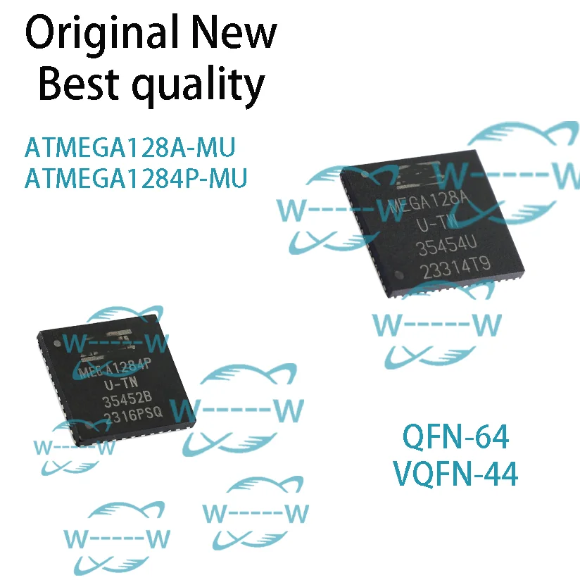(2-5PCS)NEW ATMEGA128A-MU  ATMEGA1284P-MU MEGA128A MEGA1284P MCU QFN IC CHIP