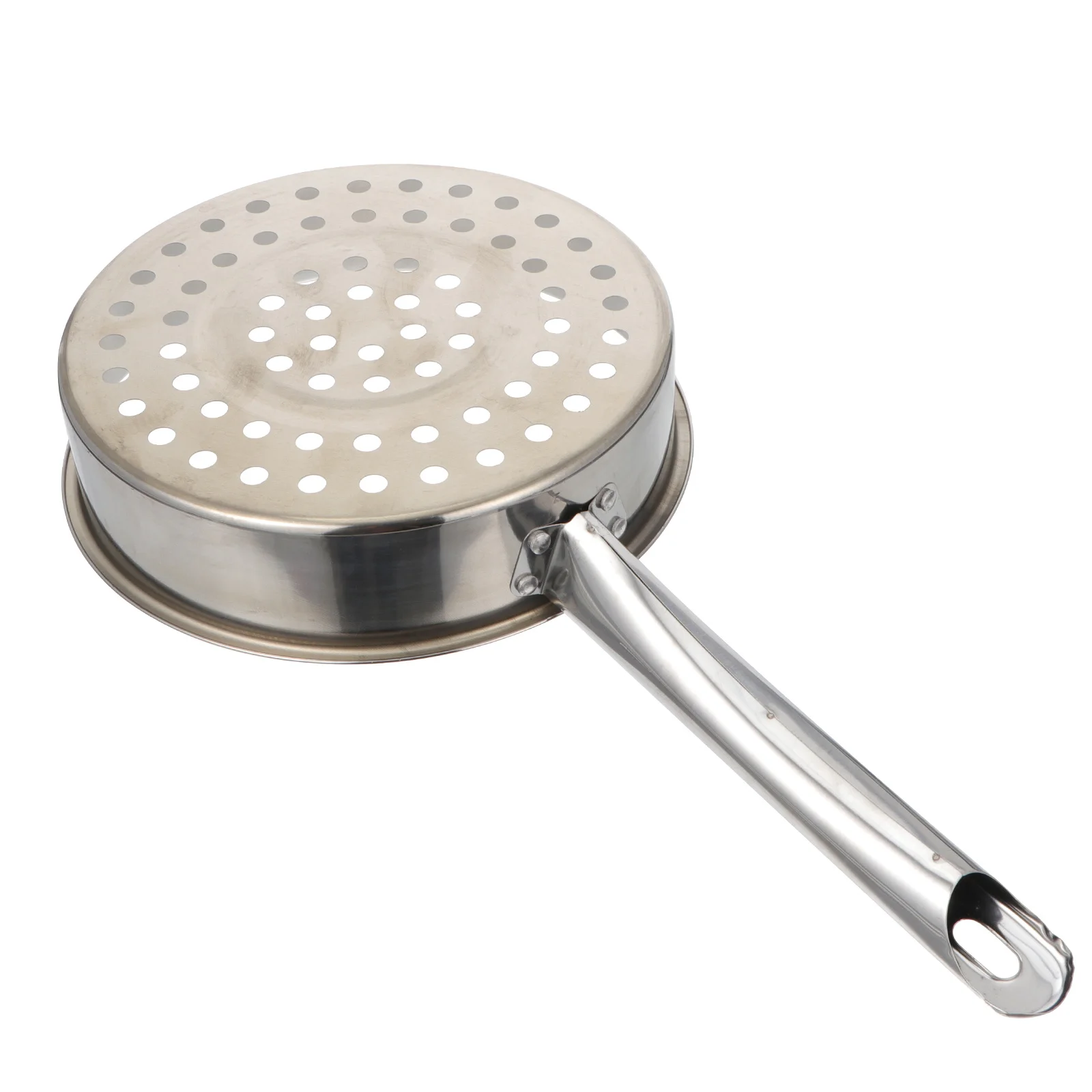 

Stainless Steel Colander Extended Handle Anti-Scald Draining Spoon For Kitchen Cooking Noodles Vegetables Household Use
