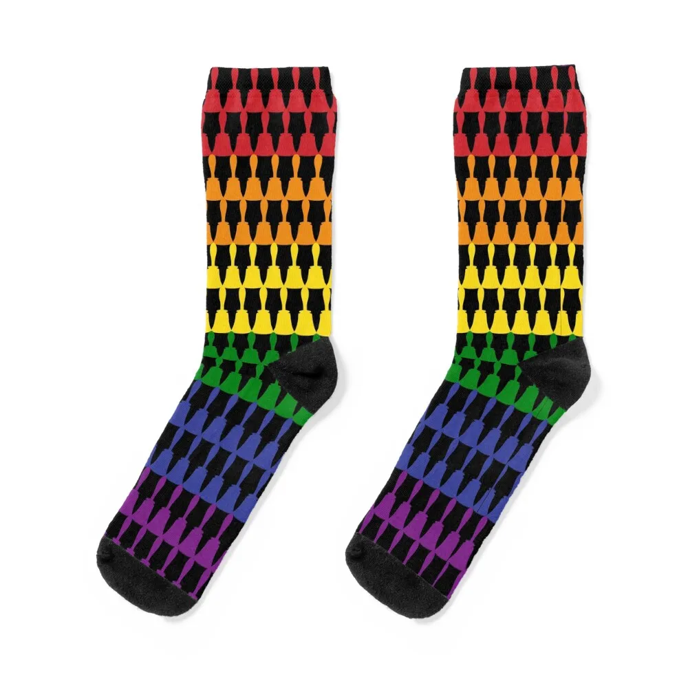 Handbell Pride Socks Stockings compression with print Lots kawaii Socks For Girls Men's