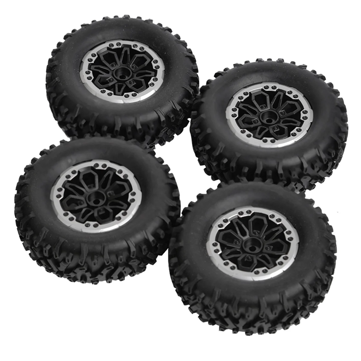 M15K4pcs Tire Wheel for MN D90 91 96 99 99S WPL B14 B24 C14 C24 C34 C44 LDRC LD1297 LD1299 RC Car Upgrade Parts Accessories