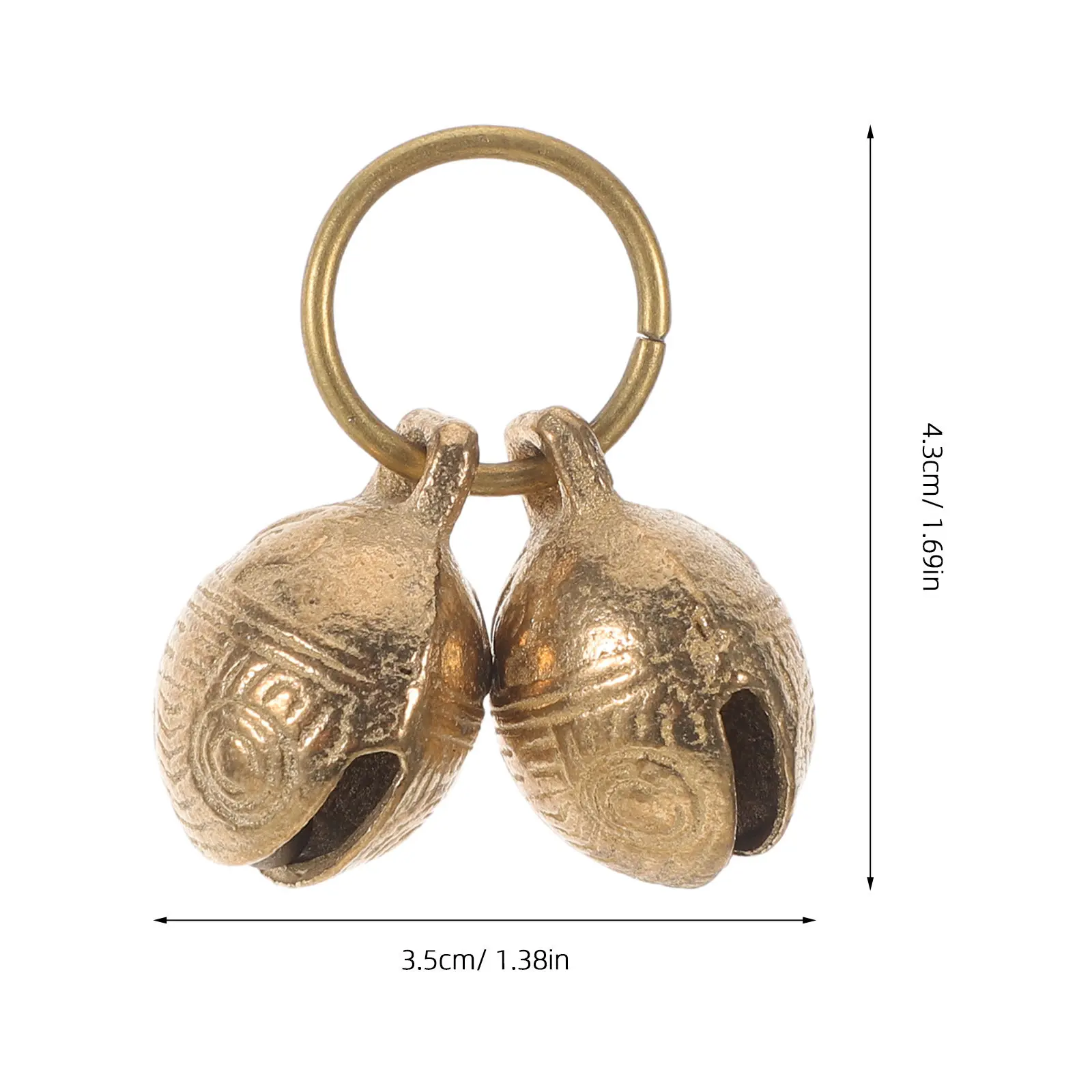 20Pcs Pet Collar Bells Unique Tiger Head Multi-Function Metal Bells Pet Alarm Bell for Dogs Cats Collar Pendant Training