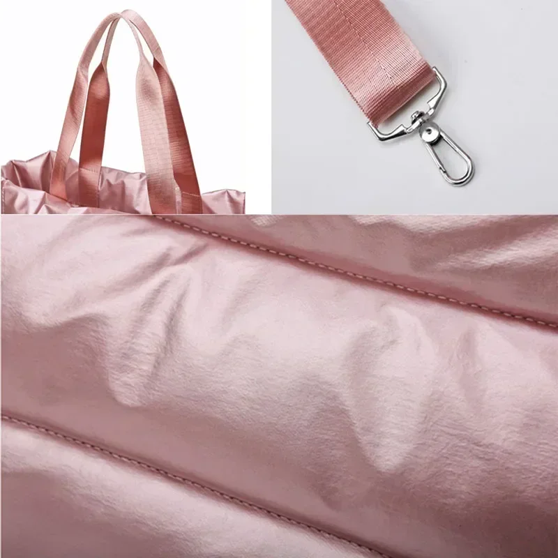 Women Gym Sports Bag Waterproof Swimming Yoga Mat Pink Weekend Travel Duffle Bags for Women Sport Fitness Shoulder Handbag