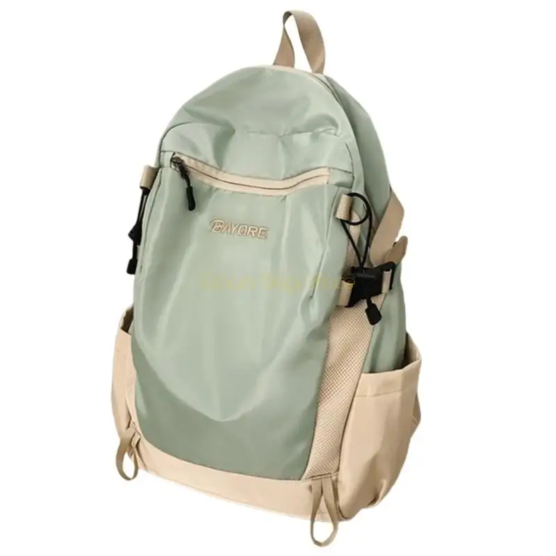 X90d Reiserucksack für Teenager Kontrastfarbe Rucksack Korean Styles Rucksack Schule Rucksack großer Kapazitätsrucksack
