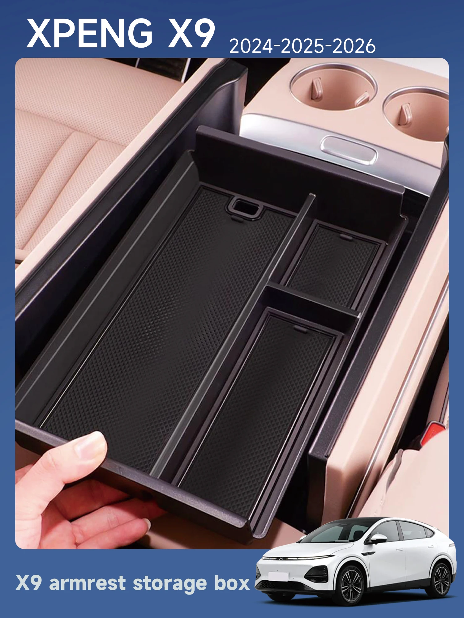 [Fast Shipping] XPENG X9 Armrest Storage Box