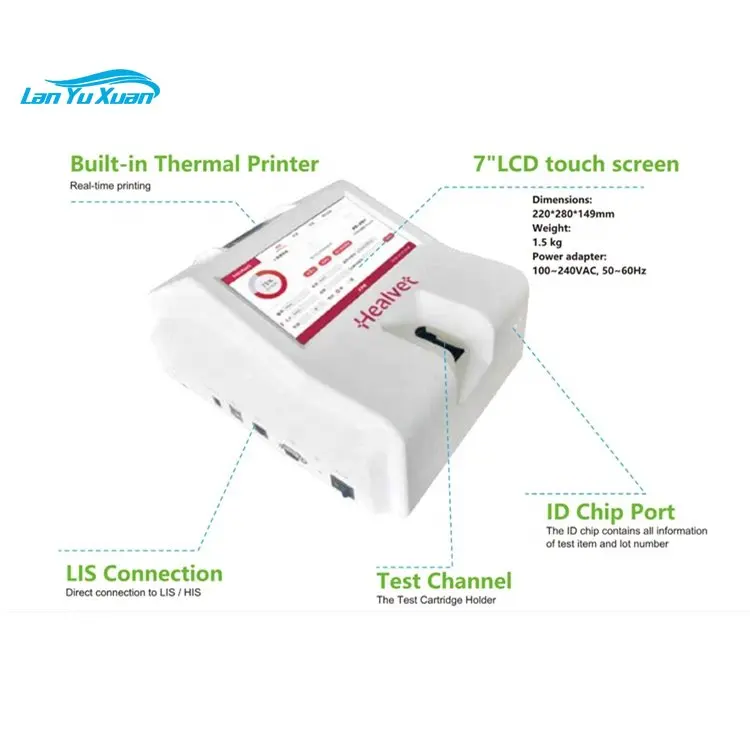 Multi-function Fully Automated Hematology Analyzer Veterinary Medical Equipment Chemical Blood Tester