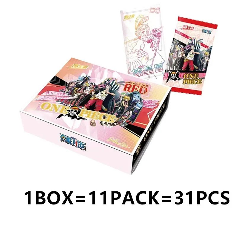 Carte da collezione One Piece Booster Box Anime TCG Cartas Tcg Rufy Zoro Sanji Nami Card per la famiglia Bambini Giocattoli di Natale