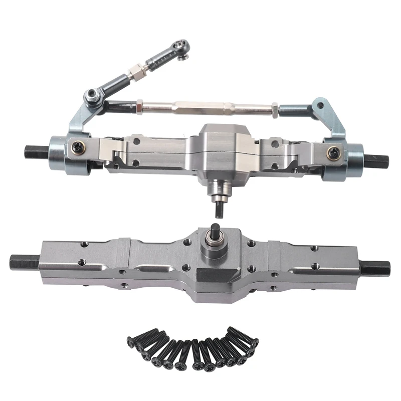 

Металлический передний и задний мост Шестерни коробка для WPL C14 C24 C34 C44 B14 B24 1/16 RC грузовик автомобиля обновление Запчасти аксессуары